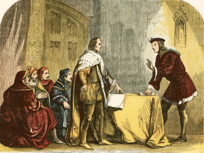 Buckingham Entreating Richard, Duke of Gloucester, to Accept the Crown by English School